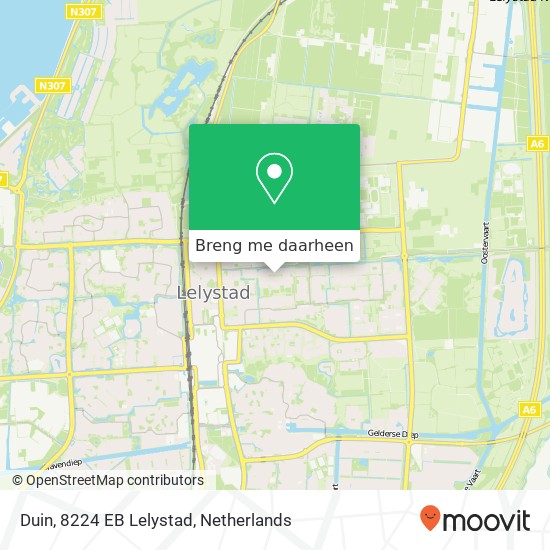 Duin, 8224 EB Lelystad kaart