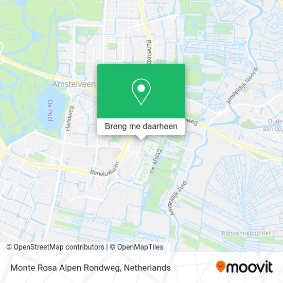 Monte Rosa Alpen Rondweg kaart