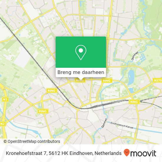 Kronehoefstraat 7, 5612 HK Eindhoven kaart