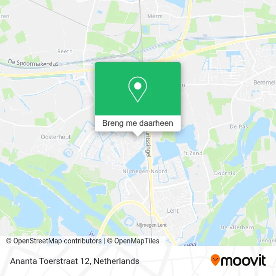 Ananta Toerstraat 12 kaart