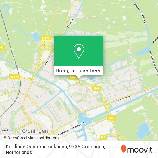 Kardinge Oosterhamrikbaan, 9735 Groningen kaart