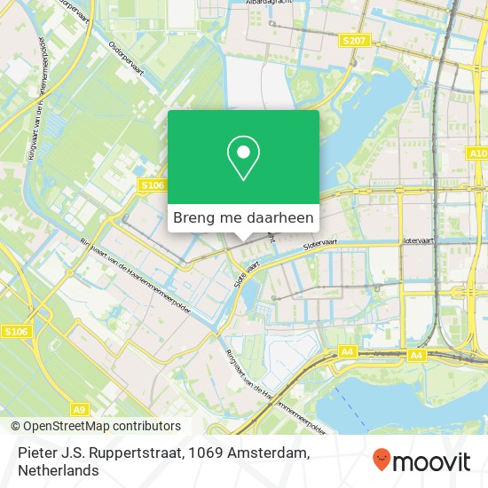Pieter J.S. Ruppertstraat, 1069 Amsterdam kaart