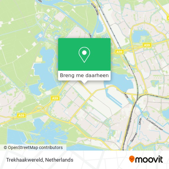 Trekhaakwereld kaart