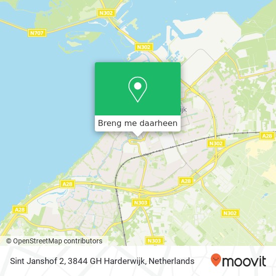 Sint Janshof 2, 3844 GH Harderwijk kaart