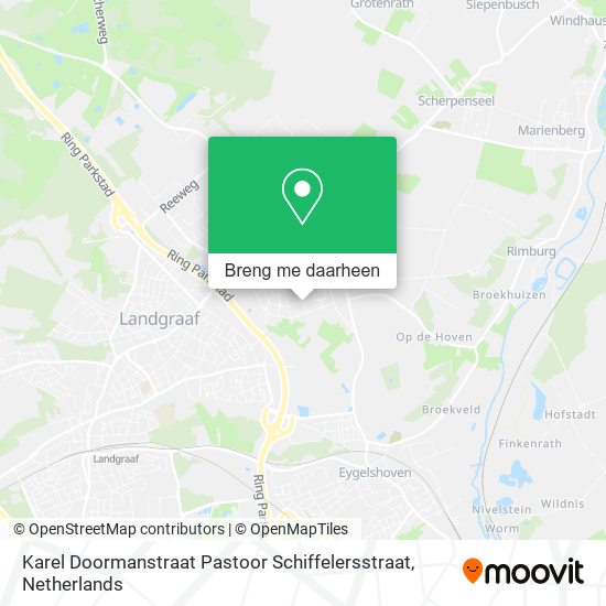 Karel Doormanstraat Pastoor Schiffelersstraat kaart