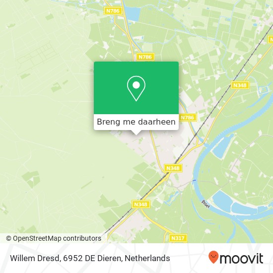 Willem Dresd, 6952 DE Dieren kaart