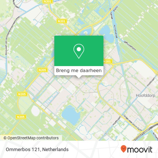 Ommerbos 121 kaart