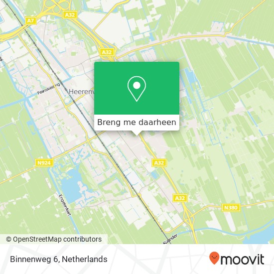 Binnenweg 6 kaart