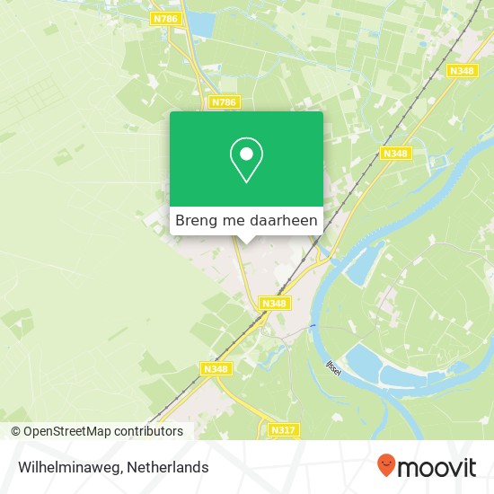 Wilhelminaweg kaart