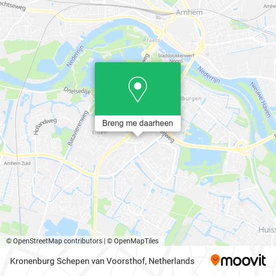 Kronenburg Schepen van Voorsthof kaart