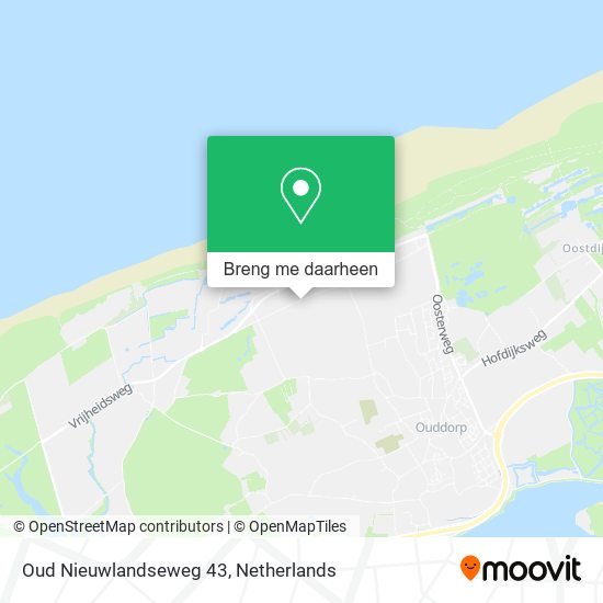Oud Nieuwlandseweg 43 kaart