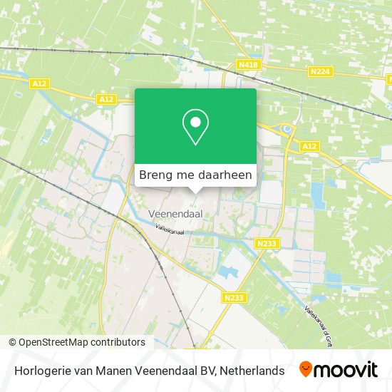 Horlogerie van Manen Veenendaal BV kaart