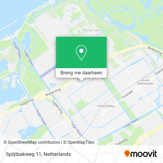 Splijtbakweg 11 kaart
