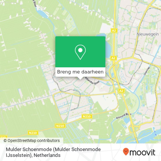 Mulder Schoenmode (Mulder Schoenmode IJsselstein) kaart