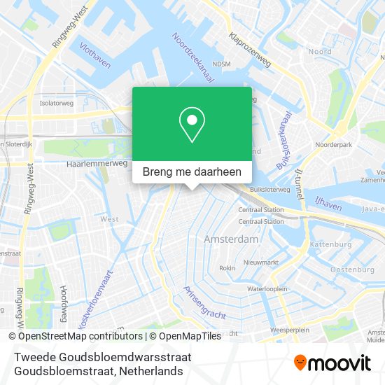 Tweede Goudsbloemdwarsstraat Goudsbloemstraat kaart