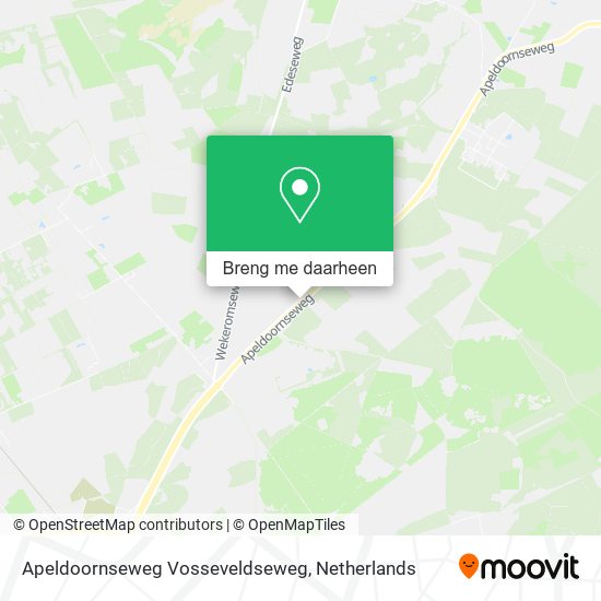 Apeldoornseweg Vosseveldseweg kaart