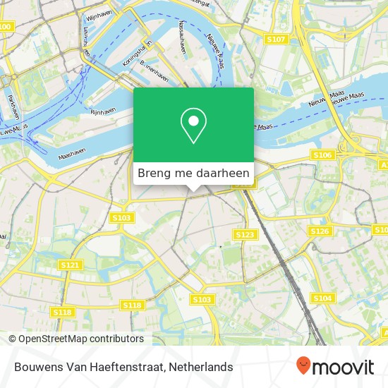 Bouwens Van Haeftenstraat kaart