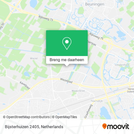 Bijsterhuizen 2405 kaart