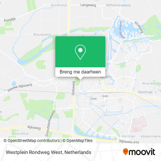 Westplein Rondweg West kaart