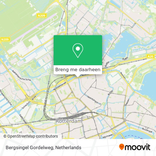 Bergsingel Gordelweg kaart