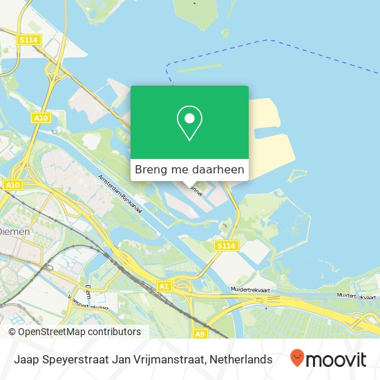 Jaap Speyerstraat Jan Vrijmanstraat kaart