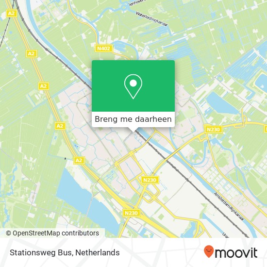 Stationsweg Bus kaart