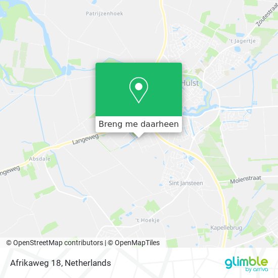 Afrikaweg 18 kaart