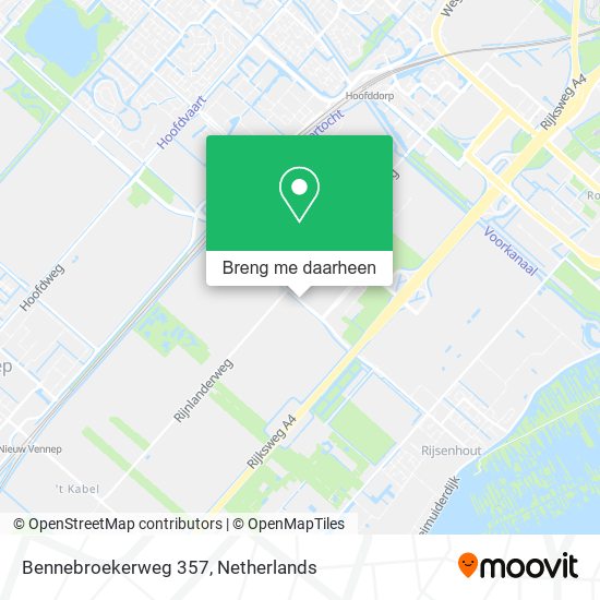 Bennebroekerweg 357 kaart