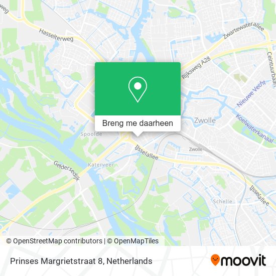 Prinses Margrietstraat 8 kaart