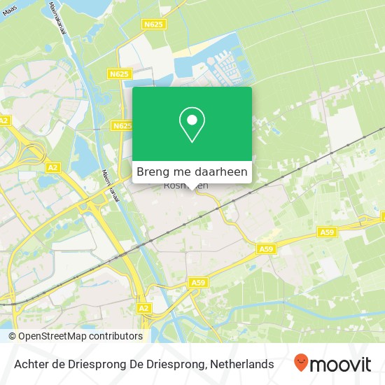 Achter de Driesprong De Driesprong kaart