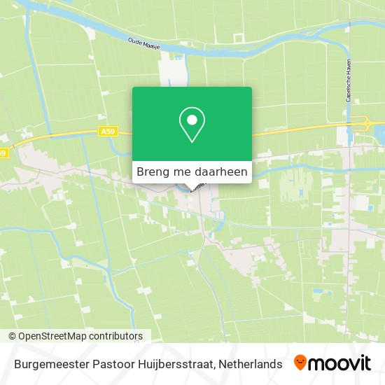 Burgemeester Pastoor Huijbersstraat kaart