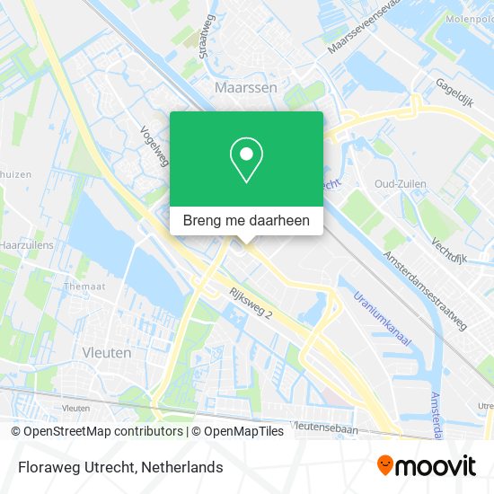 Floraweg Utrecht kaart