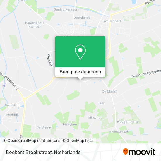 Boekent Broekstraat kaart