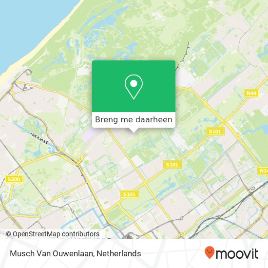 Musch Van Ouwenlaan kaart