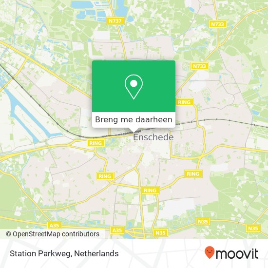 Station Parkweg kaart