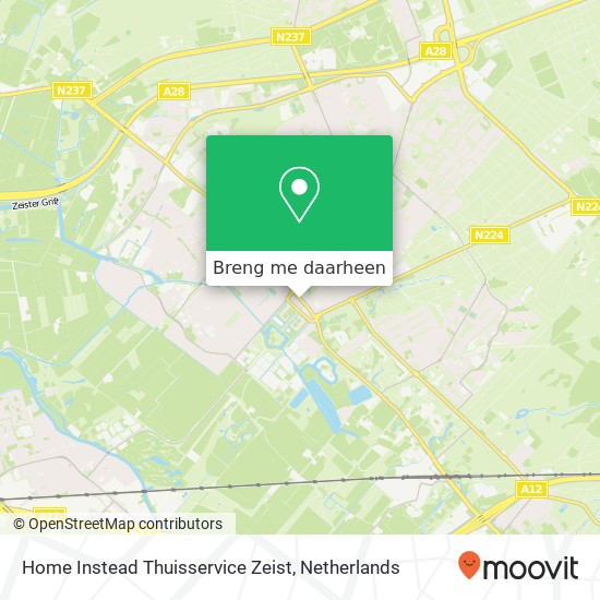 Home Instead Thuisservice Zeist kaart