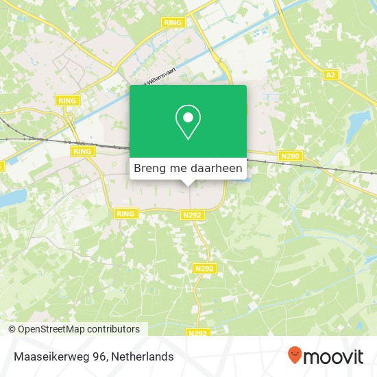 Maaseikerweg 96 kaart