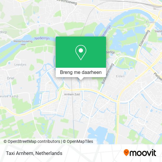 Taxi Arnhem kaart