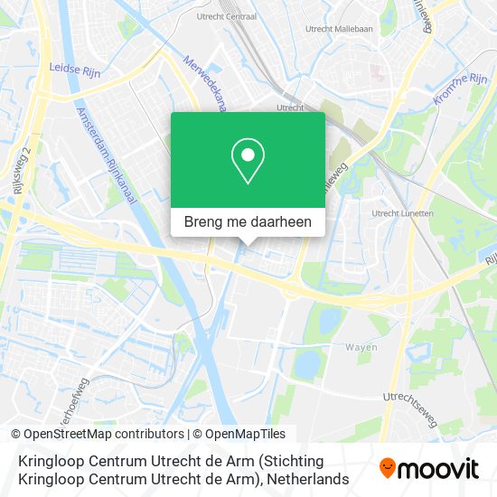 Kringloop Centrum Utrecht de Arm kaart