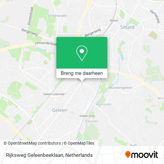 Rijksweg Geleenbeeklaan kaart