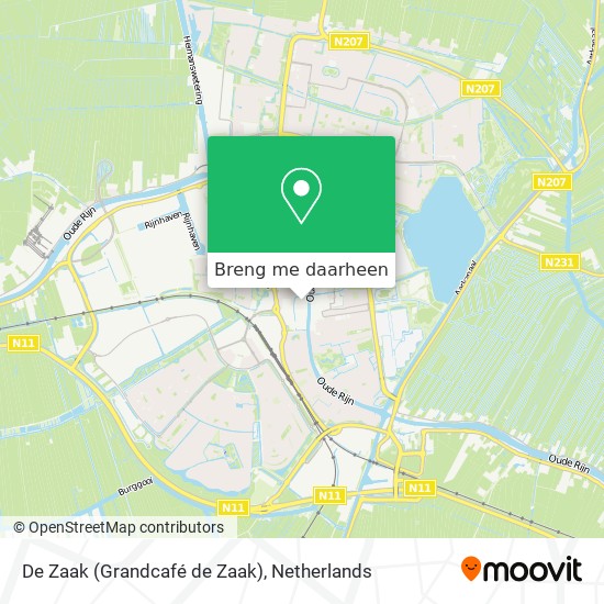 De Zaak (Grandcafé de Zaak) kaart