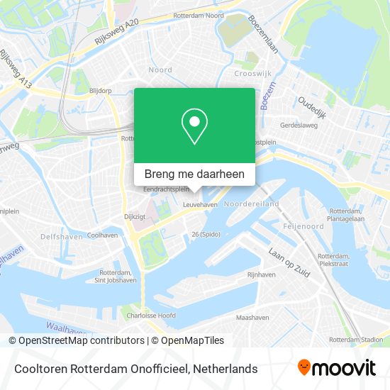 Cooltoren Rotterdam Onofficieel kaart