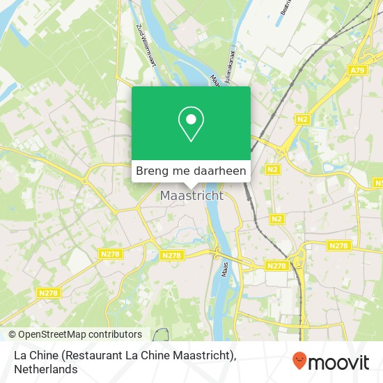 La Chine (Restaurant La Chine Maastricht) kaart