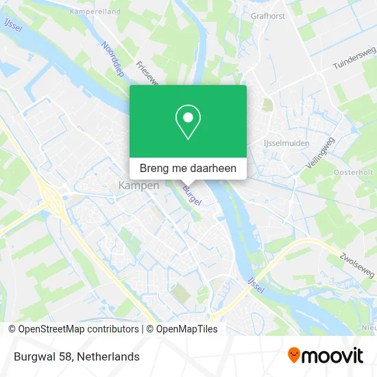 Burgwal 58 kaart