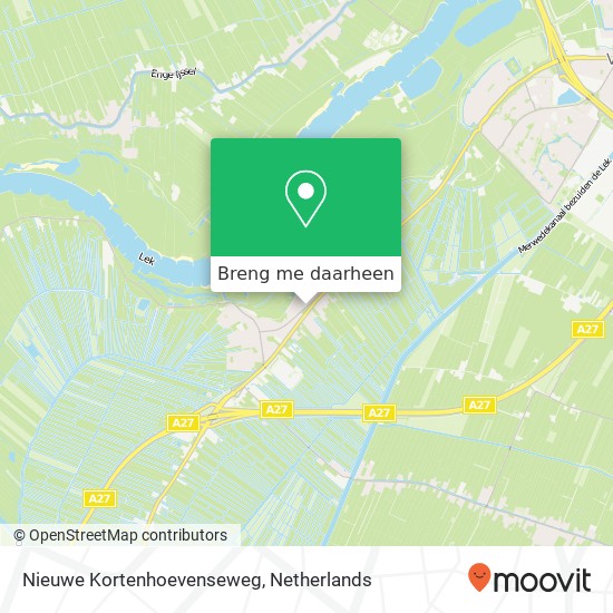 Nieuwe Kortenhoevenseweg kaart