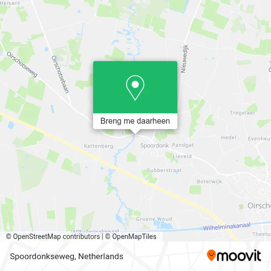 Spoordonkseweg kaart