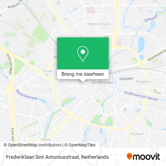 Frederiklaan Sint Antoniusstraat kaart