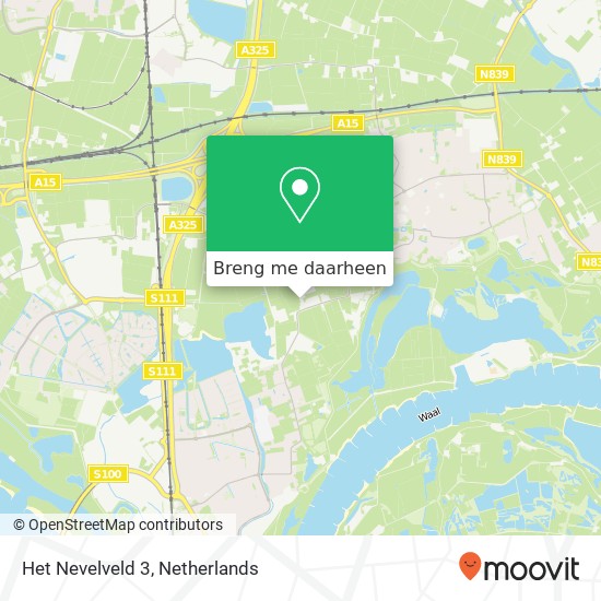 Het Nevelveld 3 kaart