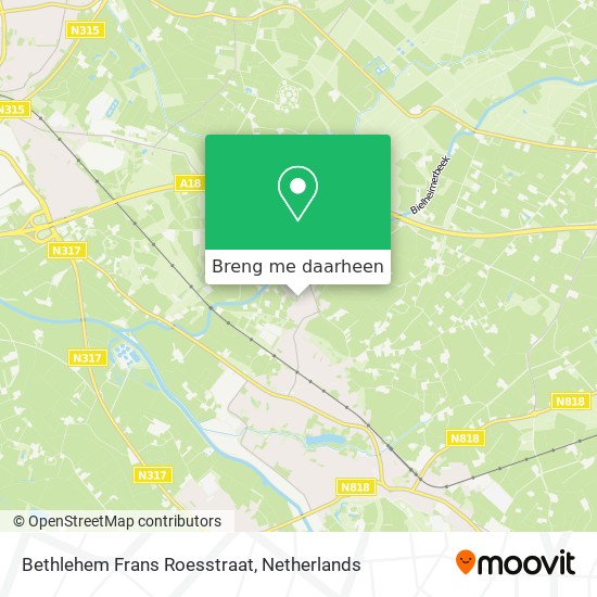 Bethlehem Frans Roesstraat kaart