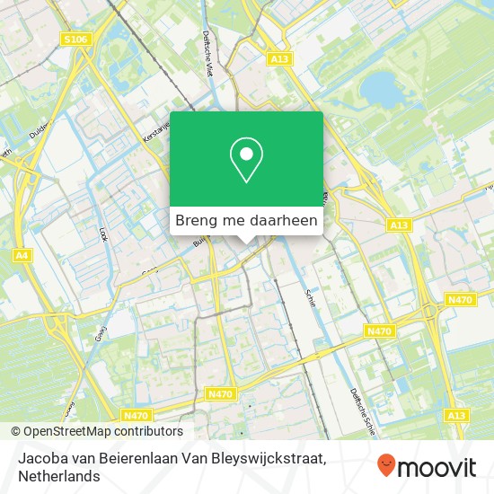 Jacoba van Beierenlaan Van Bleyswijckstraat kaart